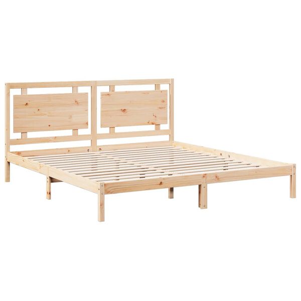 vidaXL Extra Long Bed Frame without Mattress 200x220 cm Solid Wood