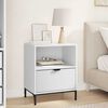 vidaXL Bedside Cabinet White 49 x 36 x 61 cm Engineered wood