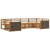 vidaXL Outdoor Sofa Set 6 pcs Natural