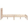 vidaXL Bed Frame without Mattress Solid Wood 160x200 cm (810027+814104)