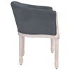 vidaXL Dining Chair Dark Grey Velvet
