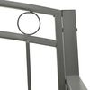 vidaXL Garden Bench Grey 120 cm Steel
