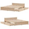 vidaXL Bed Frame without Mattress 120x200 cm Solid Wood Pine
