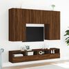 vidaXL TV Wall Cabinet Brown Oak 100x30x30 cm Engineered Wood