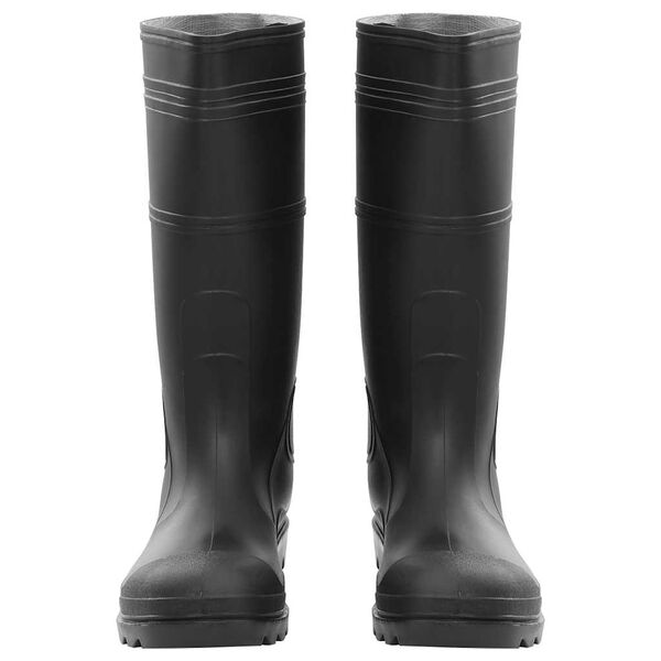 vidaXL Rain Boots Black Size 45 PVC