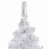 vidaXL Artificial Pre-lit Christmas Tree with Ball Set Silver 240 cm PET