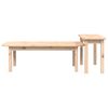 vidaXL 2 Piece Coffee Table Set Solid Wood Pine