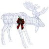 vidaXL Moose Christmas Decoration White 120 x 27 x 105 cm Acrylic