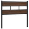 vidaXL Replace Headboard Brown Oak 75 cm Steel and Engineered Wood