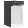 vidaXL Dishwasher Panel Porto High Gloss White 45x1,5x67 cm Engineered Wood