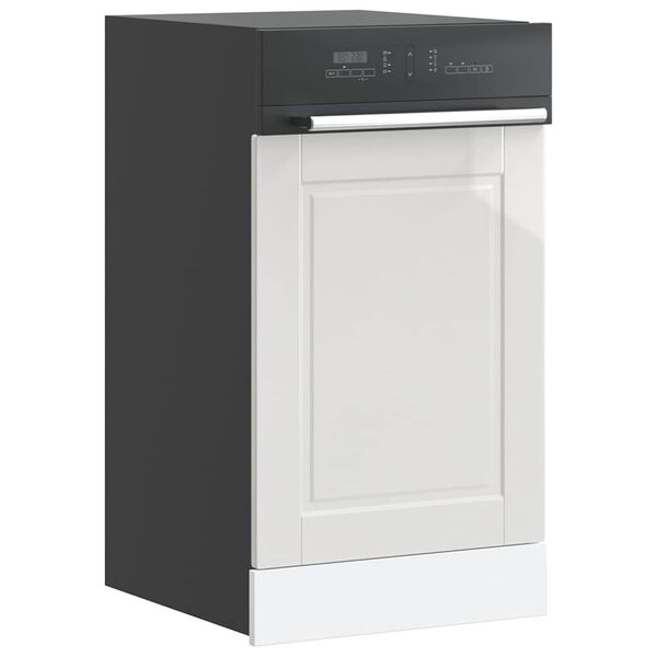 vidaXL Dishwasher Panel Porto High Gloss White 45x1,5x67 cm Engineered Wood