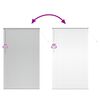 vidaXL Window Blind with Curtains Manual Silver Aluminium