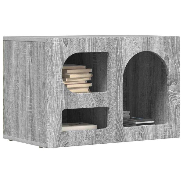 vidaXL TV Cabinet Grey Sonoma 60 x 35 x 40 cm Engineered Wood