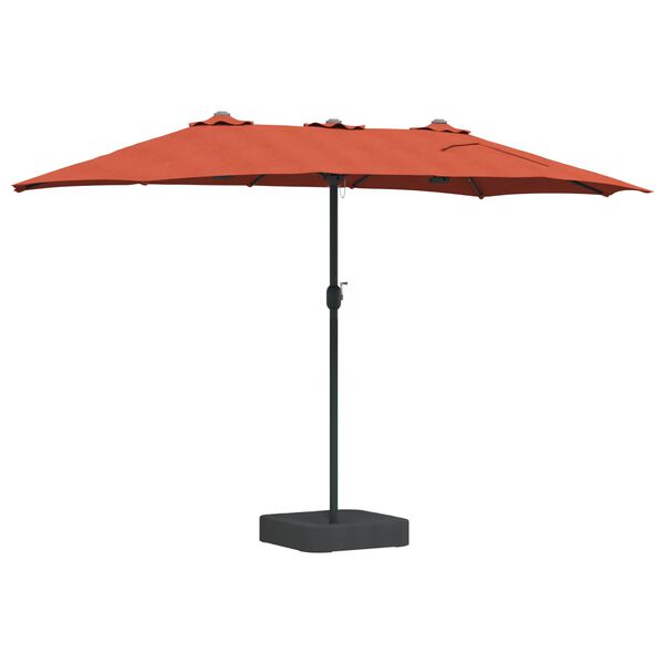 vidaXL Garden Parasol Terracotta 385 x 209 x 244 cm Fabric
