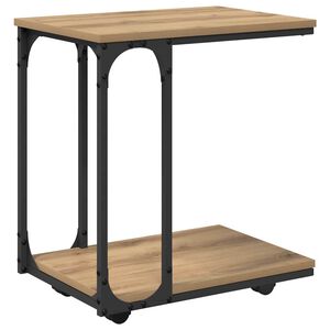 vidaXL Side Table Artisan Oak 50 x 35 x 55.5 cm Engineered Wood