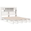 vidaXL Bookcase Bed without Mattress White 160x200 cm Solid Wood Pine