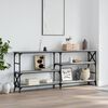 vidaXL Console Table Grey Sonoma 180x29x76.5 cm Engineered Wood
