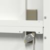 vidaXL Storage Cabinet 2 pcs White 80 x 40 x140 cm Cold-Rolled Steel