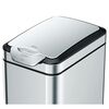 EKO Waste Bin Touch Bar Tina 30 L Matte Silver