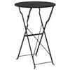 vidaXL Bistro Table Folding Anthracite Ø50x71 cm Powder-coated Steel