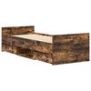 vidaXL Bed Frame without Mattress Smoked Oak 90x200 cm