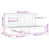 vidaXL Day Bed without Mattress 80x200 cm Solid Wood Pine
