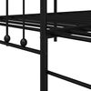 vidaXL Daybed Frame Black 100 x 190 cm Powder-Coated Steel