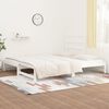 vidaXL Pull-out Day Bed without Mattress White 2x(90x200) cm