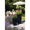 LECHUZA Planter CUBICO Cottage 30 ALL-IN-ONE Granite