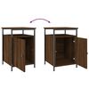 vidaXL Bedside Cabinets 2 pcs Brown Oak 40x42x60 cm Engineered Wood