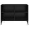 vidaXL TV Cabinet Set Black 69.5 x 30 x 50 cm Engineered Wood