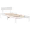 vidaXL Bed Frame without Mattress White 90x190 cm Single Solid Wood Pine