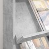 vidaXL Magazine Rack Concrete Grey 70 x 41 x 156 cm Engineered Wood