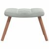 vidaXL Rocking Chair with Footstool Light Grey 78 x 61 x 98 cm Velvet