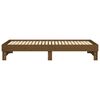 vidaXL Pull-out Day Bed without Mattress Honey Brown 2x(100x200) cm