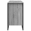 vidaXL Bathroom Sink Cabinet Grey Sonoma 91x35x60 cm Engineered Wood