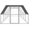 vidaXL Outdoor Chicken Cage 3x10x2 m Galvanised Steel