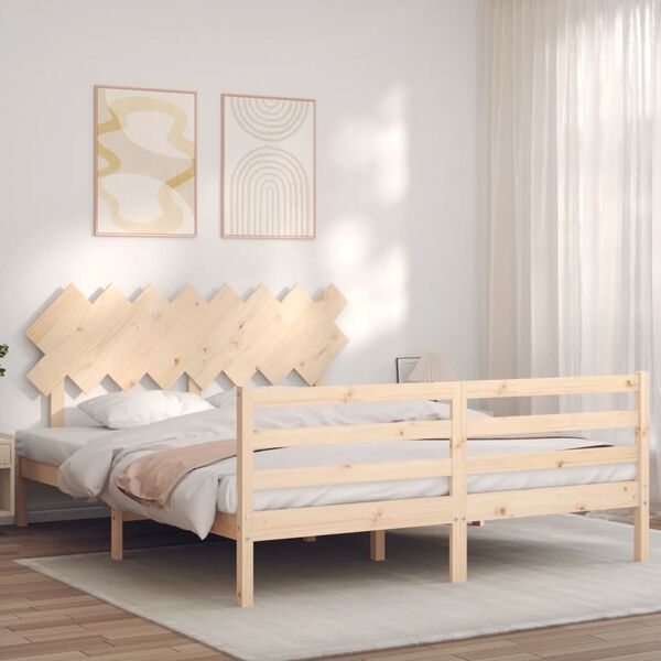 vidaXL Bed Frame without Mattress 160x200 cm Solid Wood