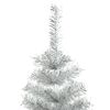 vidaXL Artificial Christmas Tree with Stand Silver 240 cm PET