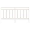 vidaXL Bed Headboard White 186x4x100 cm Solid Wood Pine