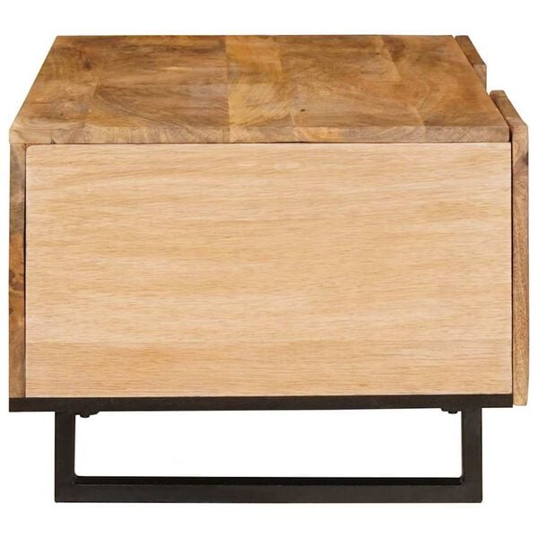 vidaXL Coffee Table Artisan Oak 100 x 54 x 40 cm Solid Mango Wood