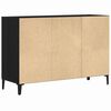 vidaXL Sideboard Black Oak 103.5 x 35 x 70 cm Engineered Wood