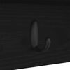 vidaXL Wall-Mounted Coat Rack with Shelf Black oak 50 x 16 x 26 cm