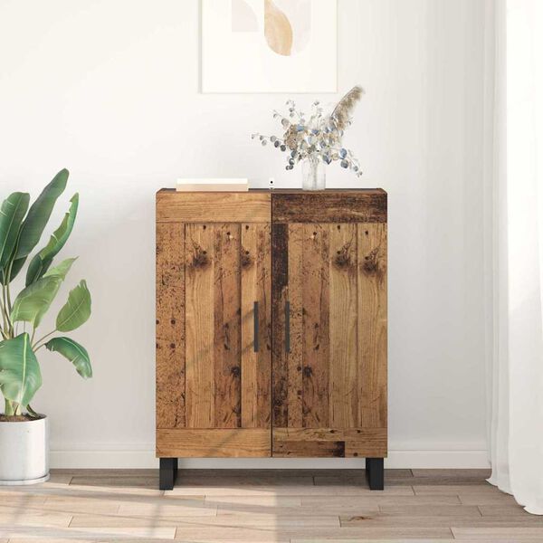 vidaXL Sideboard Old Wood 69.5 x 34 x 90 cm Engineered Wood and Iron