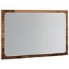 vidaXL Bathroom Mirror with LED Light Old Wood 60x8.5x38 cm