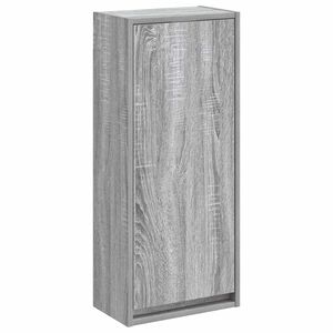 vidaXL Wall-mounted Sink Vanity Grey Sonoma 35 x 20 x 81 cm