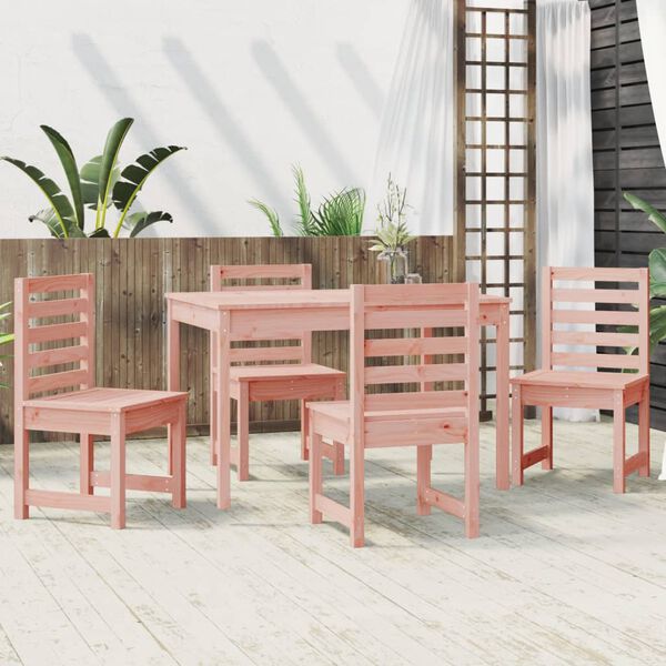 vidaXL 5 Piece Garden Dining Set Solid Wood Douglas