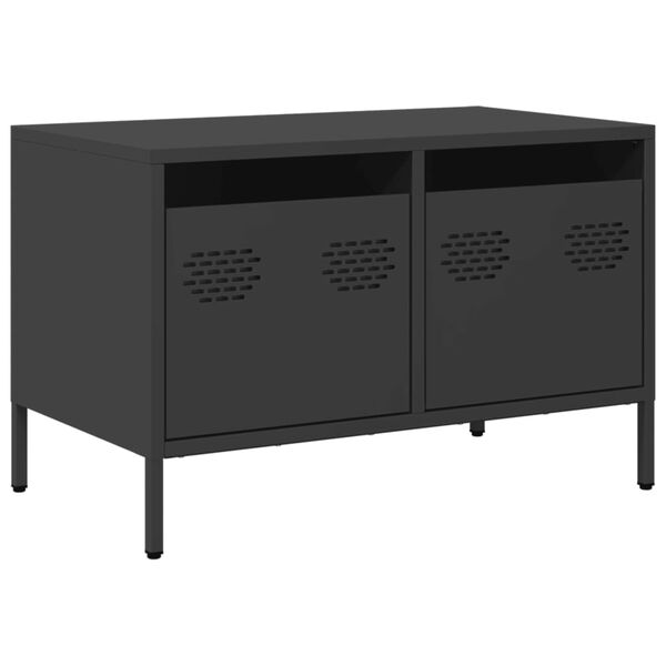 vidaXL TV Cabinet Black 68x39x43.5 cm Cold-rolled Steel