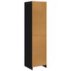 vidaXL Wardrobe Black 50x50x200 cm Engineered Wood