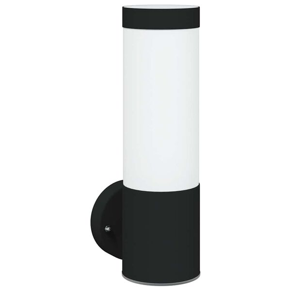 vidaXL Outdoor Wall Light Black 12 x 8.5 x 27 cm